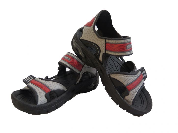 Sandalia de goma con doble velcro