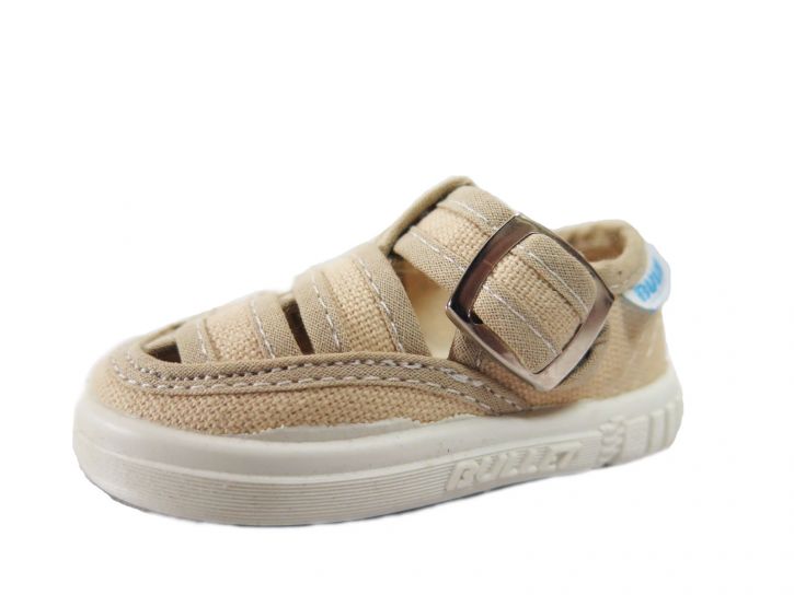 Zapatilla Sandalia Lona Lisa con Hebilla