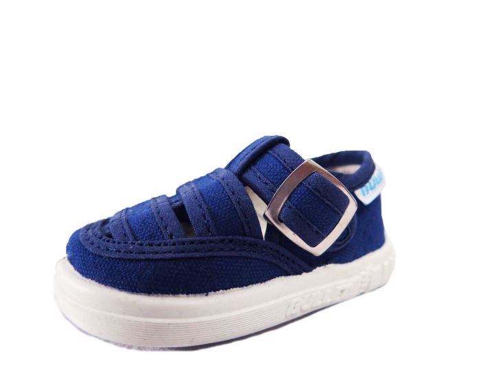 Zapatilla Sandalia Lona Lisa con Hebilla