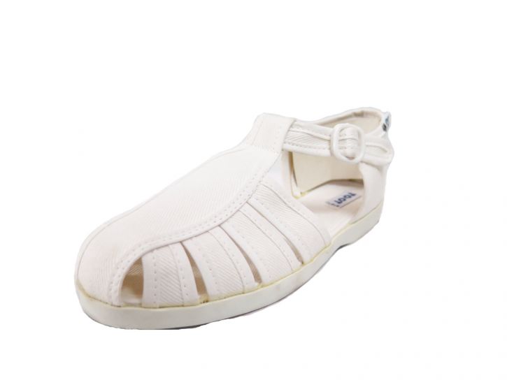 Zapatilla Sandalia de Lona con Hebilla