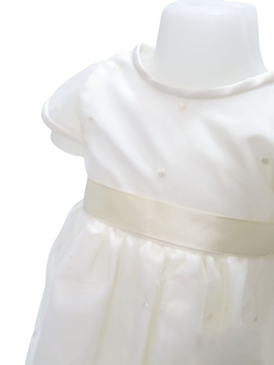 Vestido de Bautismo Tul Bordado