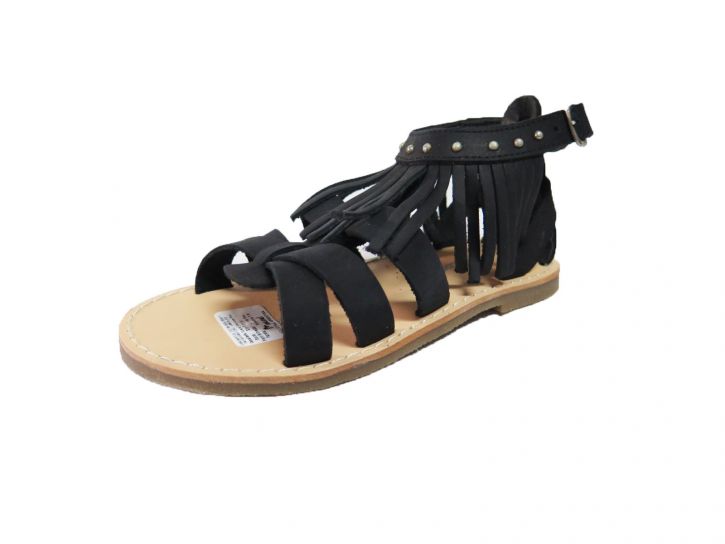 Sandalias Romanas Flecos y Tachas Hebilla