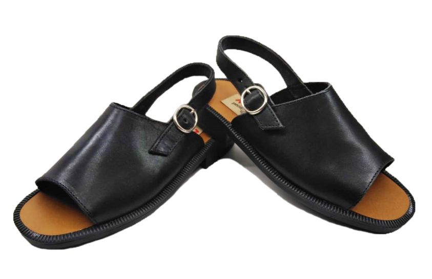 Sandalia de Cuero Tipo Zueco