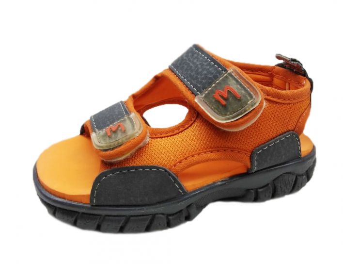 Sandalia Beach de Tela y Ecocuero con Velcro