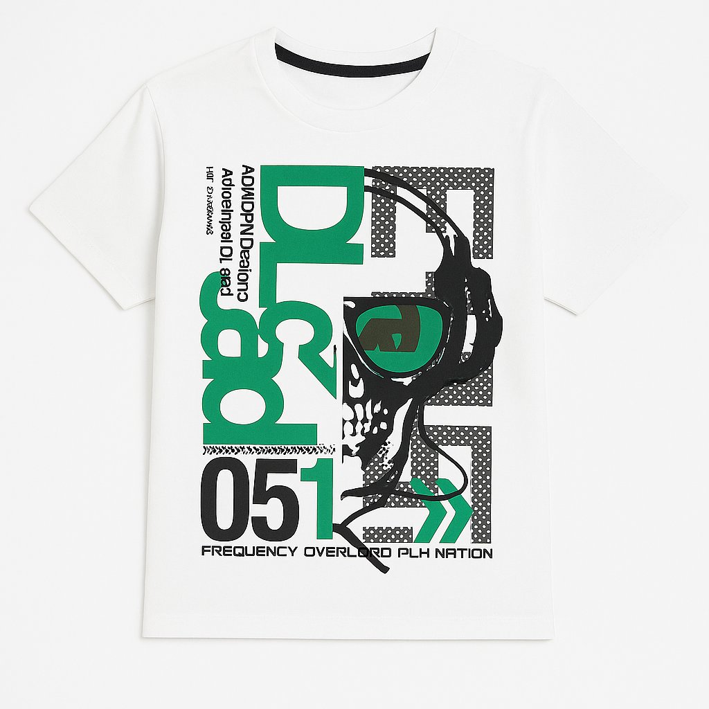 Remera Manga Corta Estampado Tipo Red