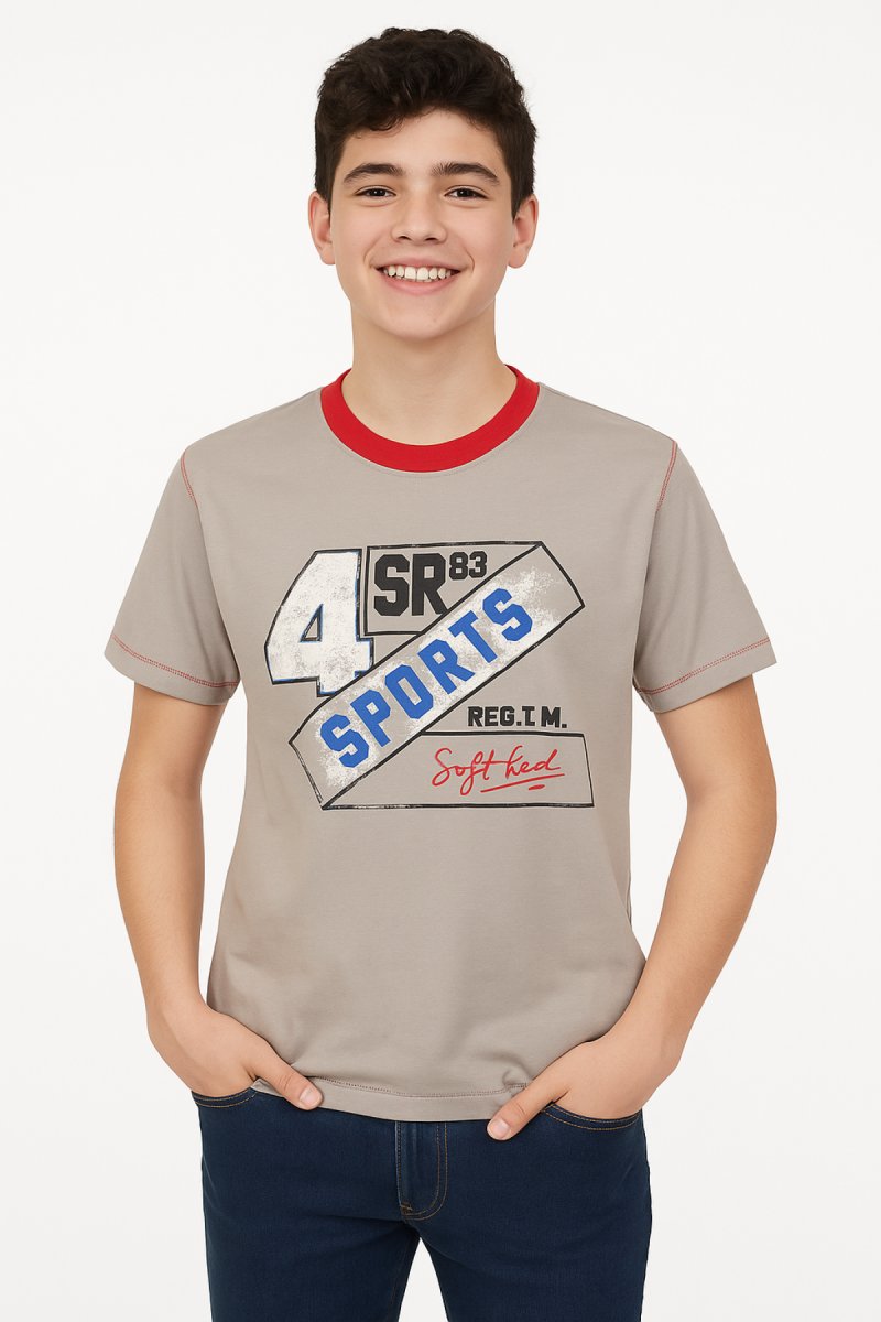 Remera Manga Corta Estampado 4 Sports