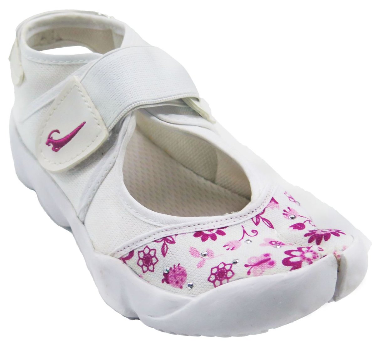 Zapatilla Dedo partido con Velcro Elastico Nena