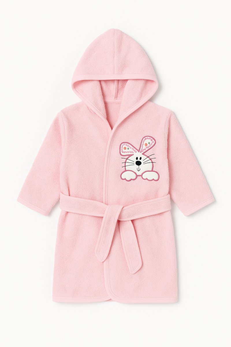 Salida de Baño Bata de Toalla con Capucha Lisa