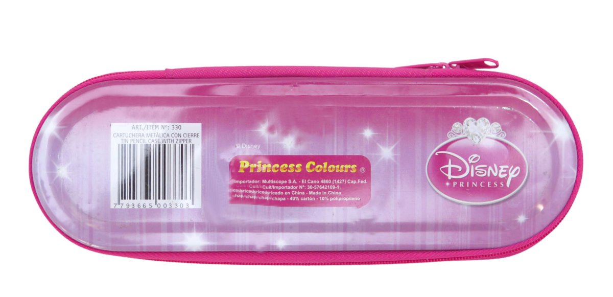 Cartuchera Rigida de un cierre - Princesas