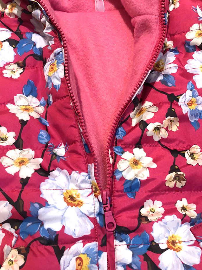 Campera Estampada con  Capucha Silver y Polar