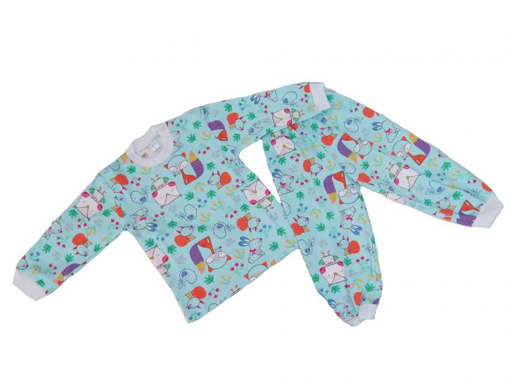 Pijama Con Broches Estampadas Nena