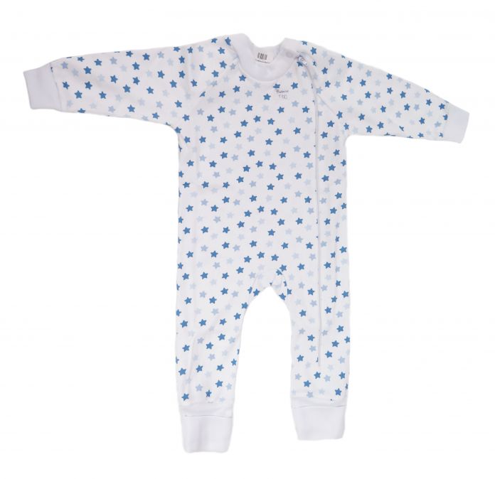 Enterito Algodon Estampado con Pie Rebatible con Cierre