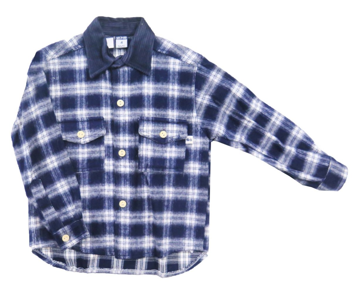 Camisaco con Capucha Estampado Cuadros