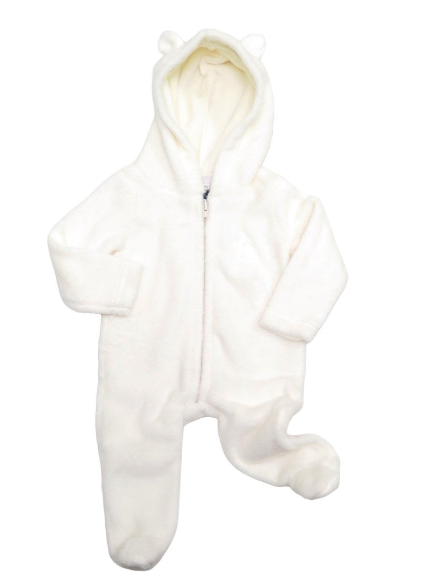 Enterito Simil Piel Bordado y Capucha con Cierre