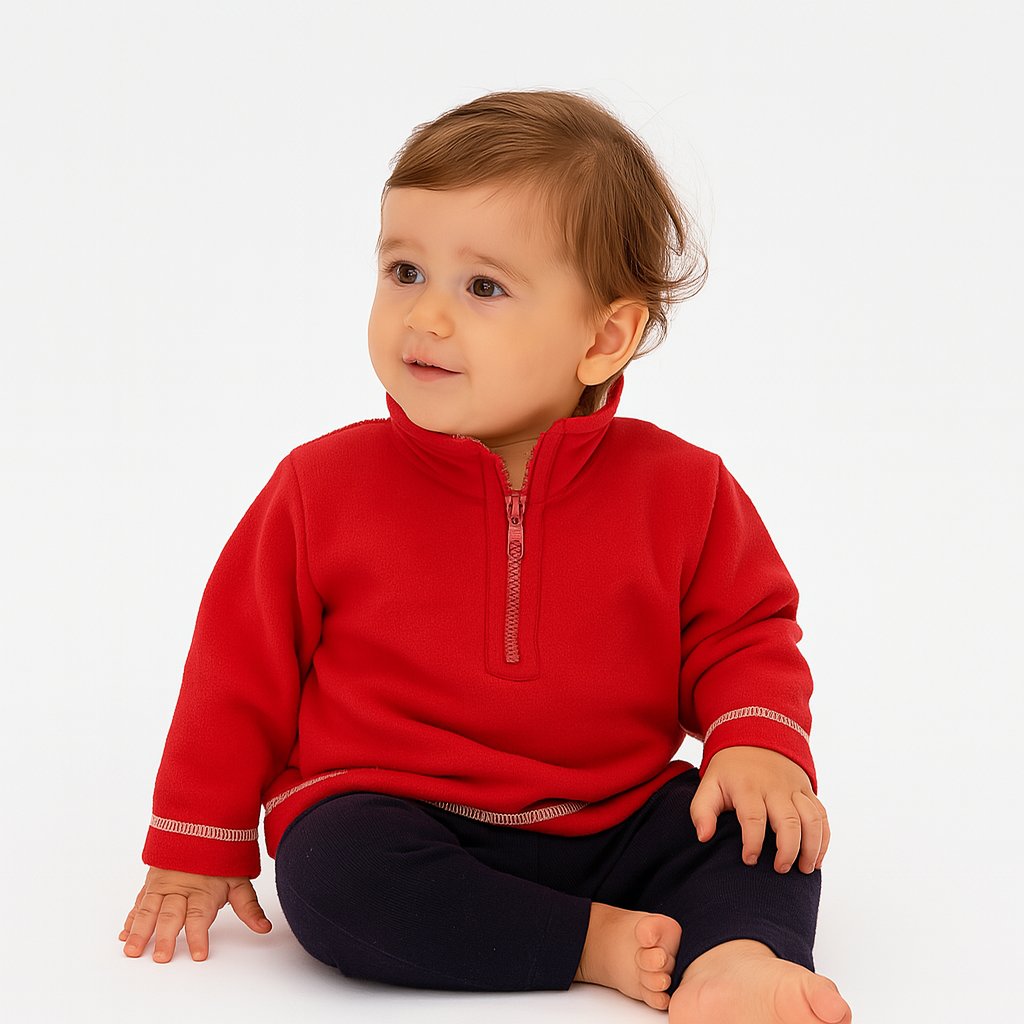 Buzo Polar Liso con Cierre