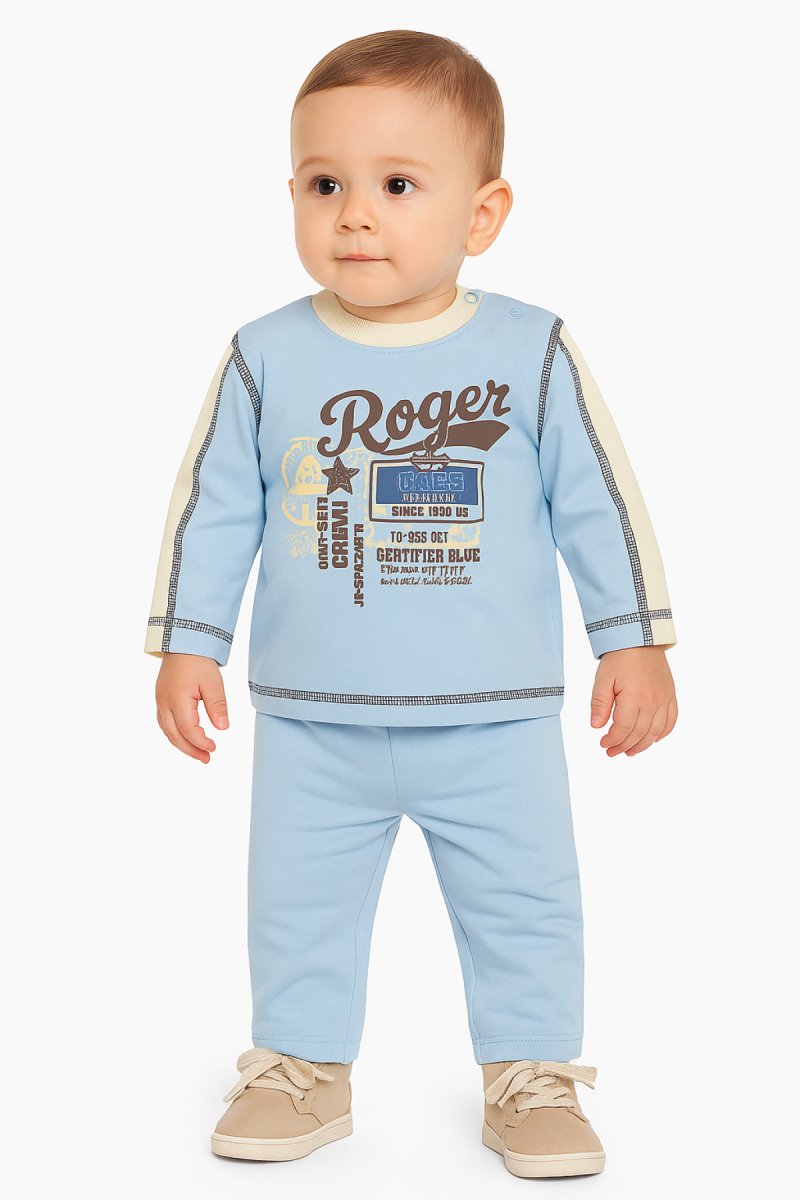 Conjunto Jogging Buzo Estampado Roger y Pantalon