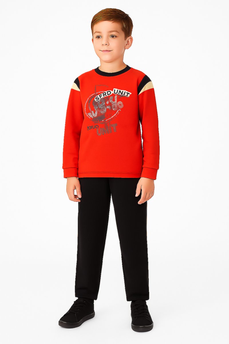 Conjunto Jogging Buzo Estampado Force y Pantalon