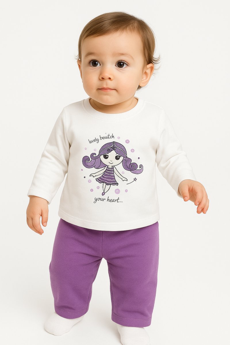 Conjunto Jogging Buzo Estampado Nena y Pantalon