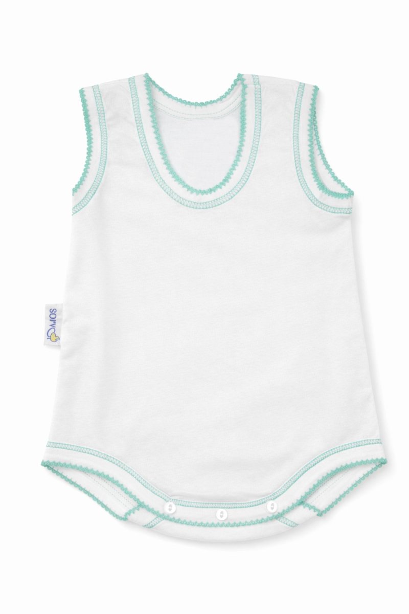 Body Sin Mangas Liso con Picot