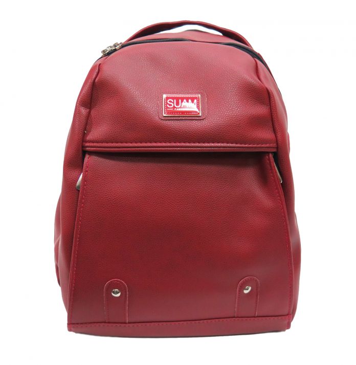 Mochila Maternal Ecocuero Con Cambiador Neceser y Portamamaderas