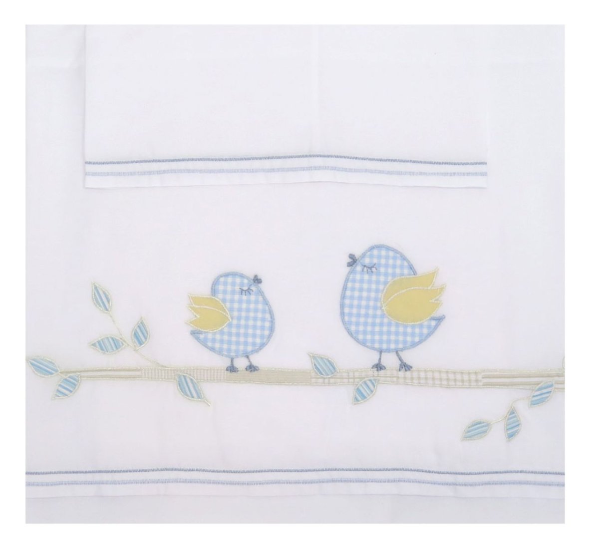 Sabana Algodón Bordada Alta Calidad Cuna - 3 Piezas