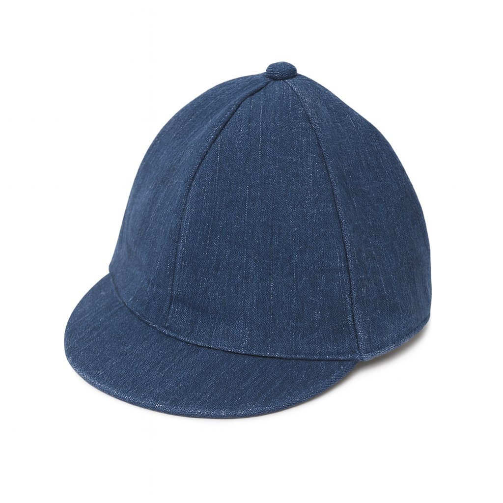 Gorro Cap Visera de Jean Forrado Con Elastico