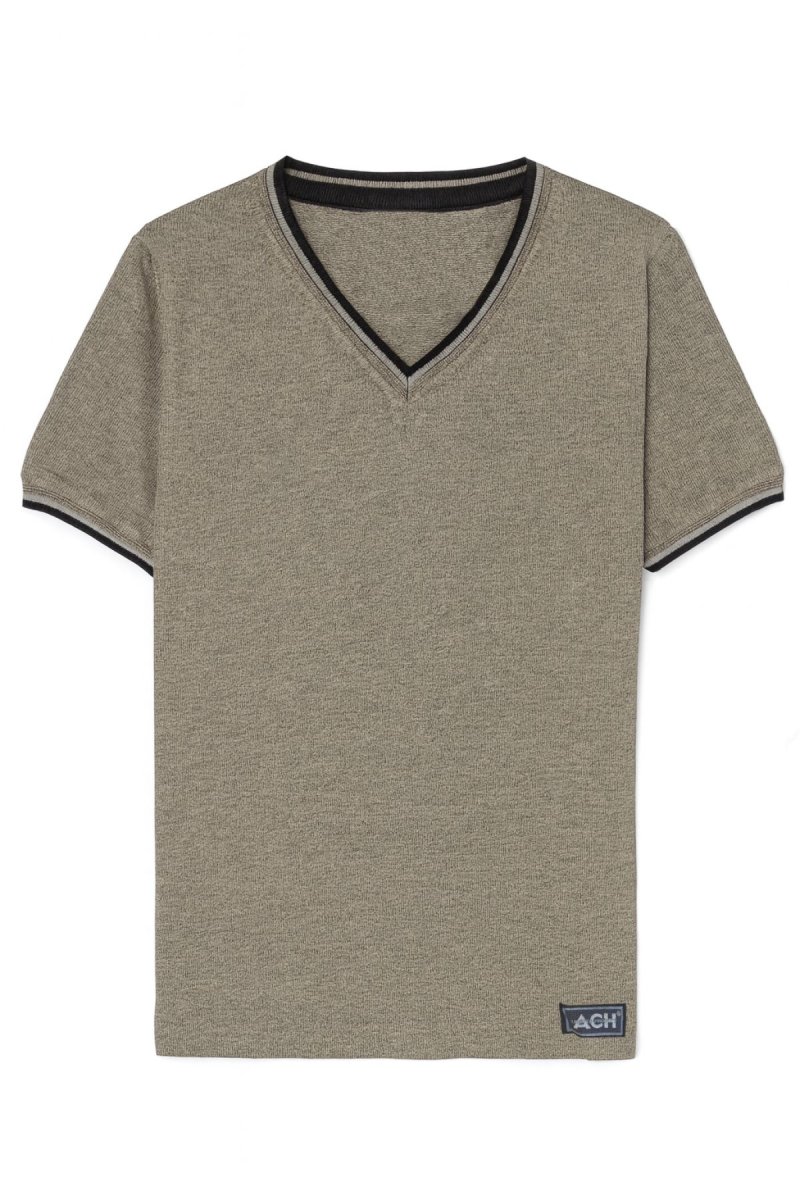 Remera Manga Corta Escote V