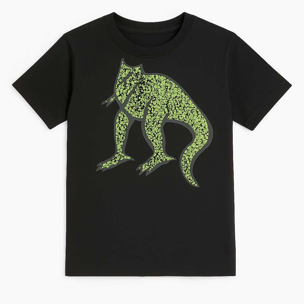 Remera Manga Corta Estampado Dinosaurio