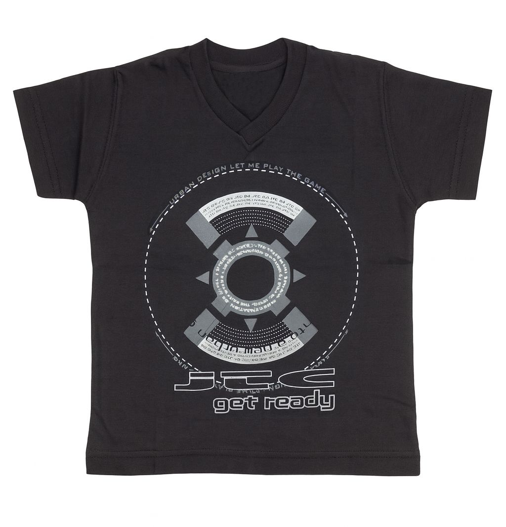 Remeras Manga Corta Estampado Circulo Get Ready