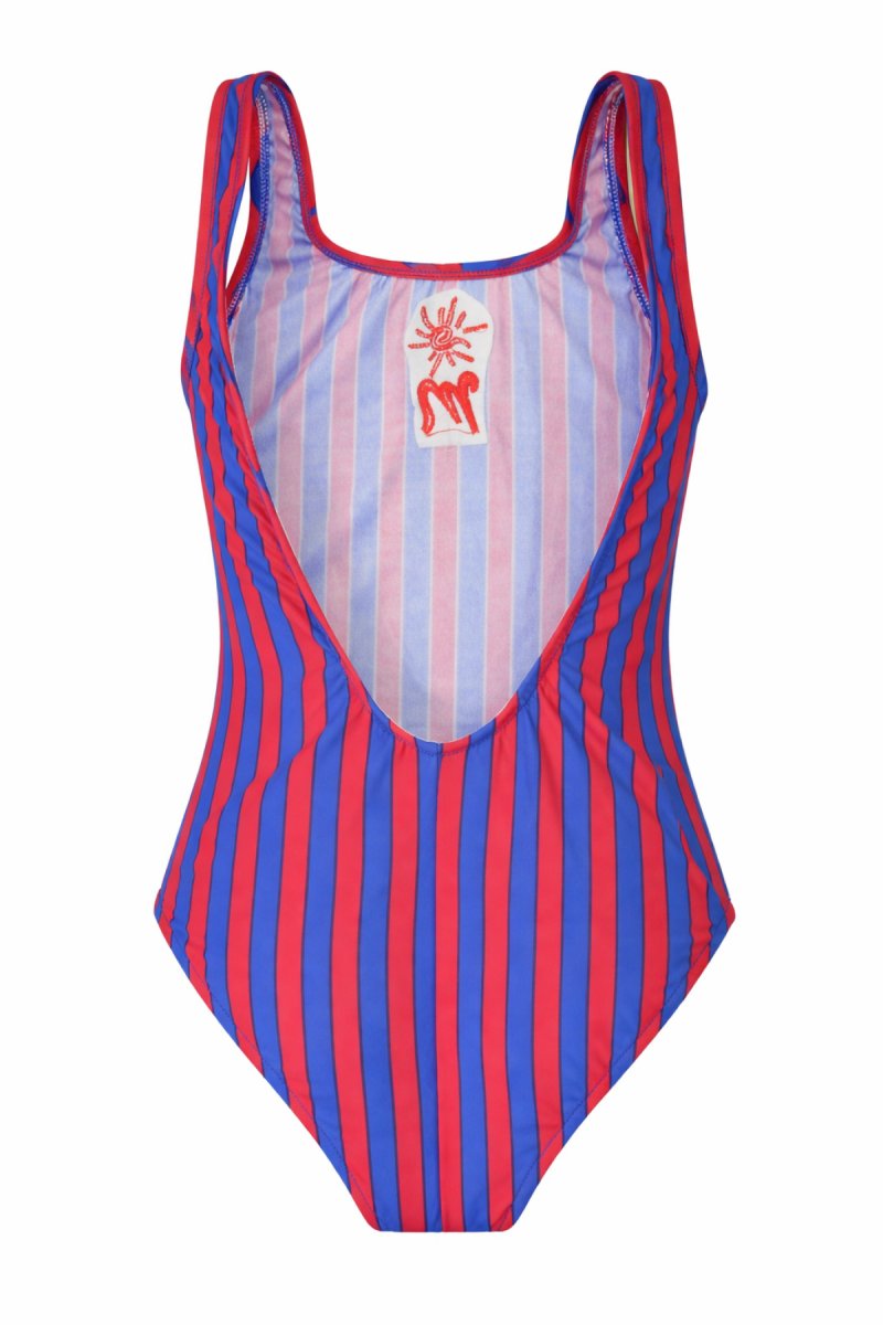 Malla Entera Estampado Rayado