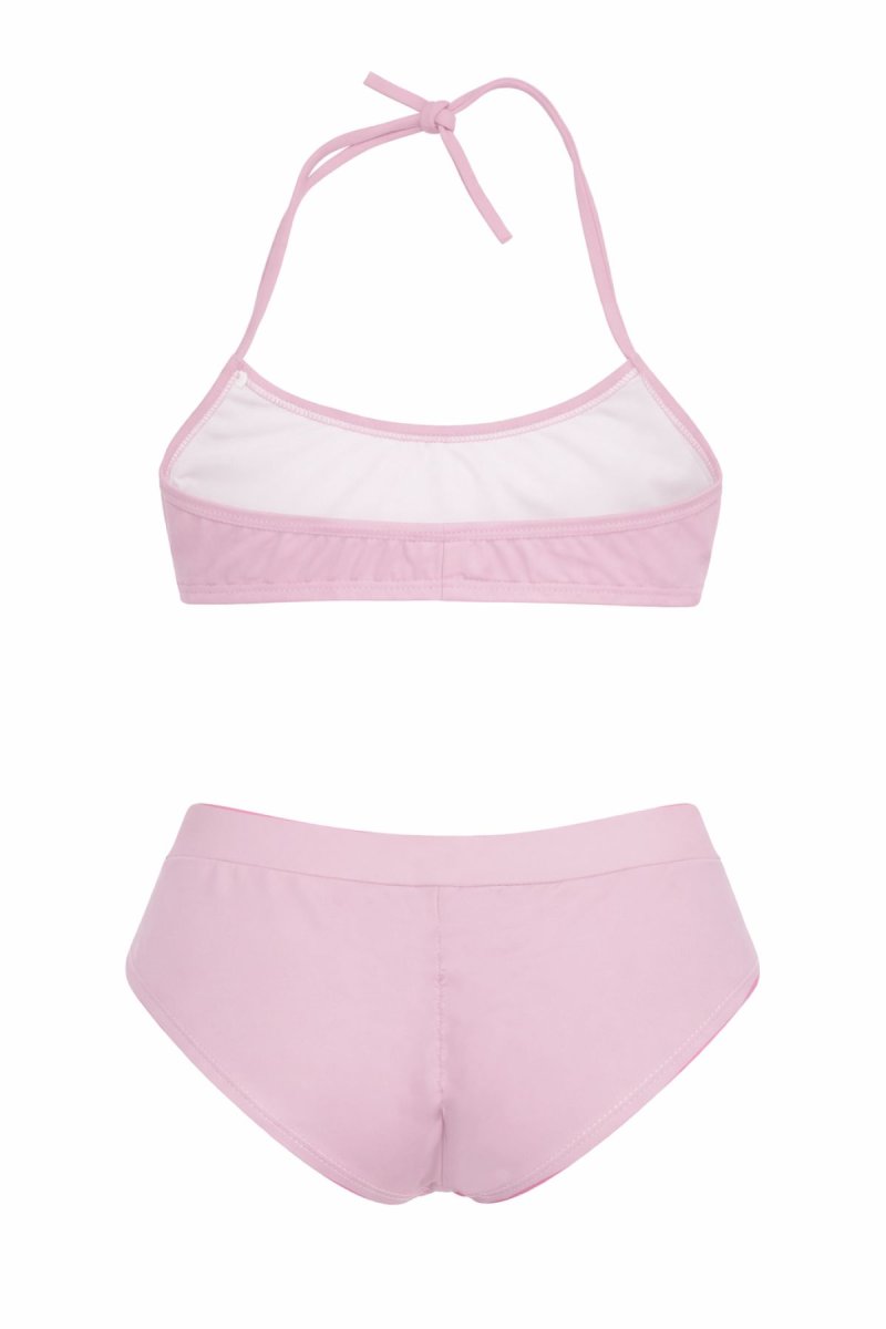 Malla de Baño 2 Piezas con Corazon de Glitter Bordados