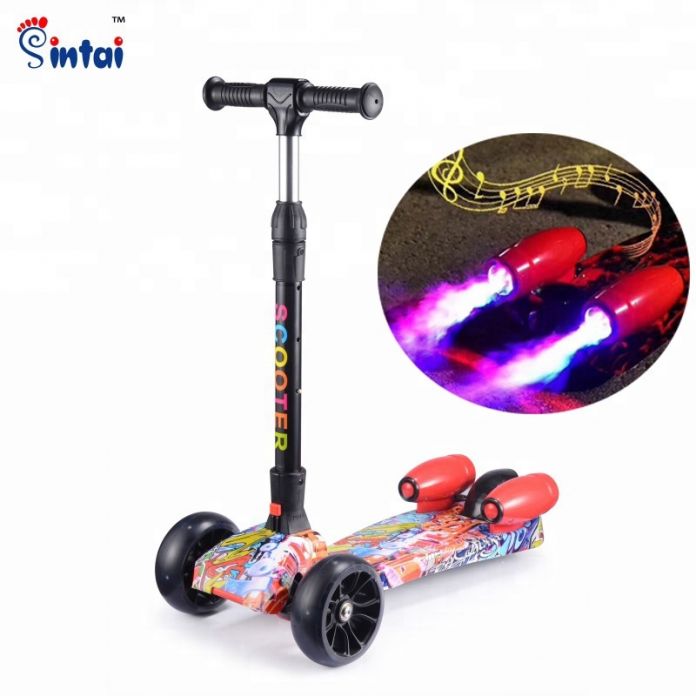 Monopatin Smoke Scooter con turbinas con humo, luces y sonidos