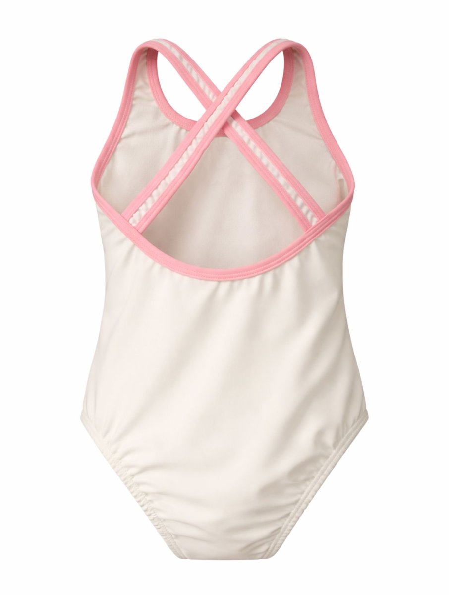 Malla Entera Estampado Mariposas con Lentejuelas Bordadas - Tiras Cruzadas