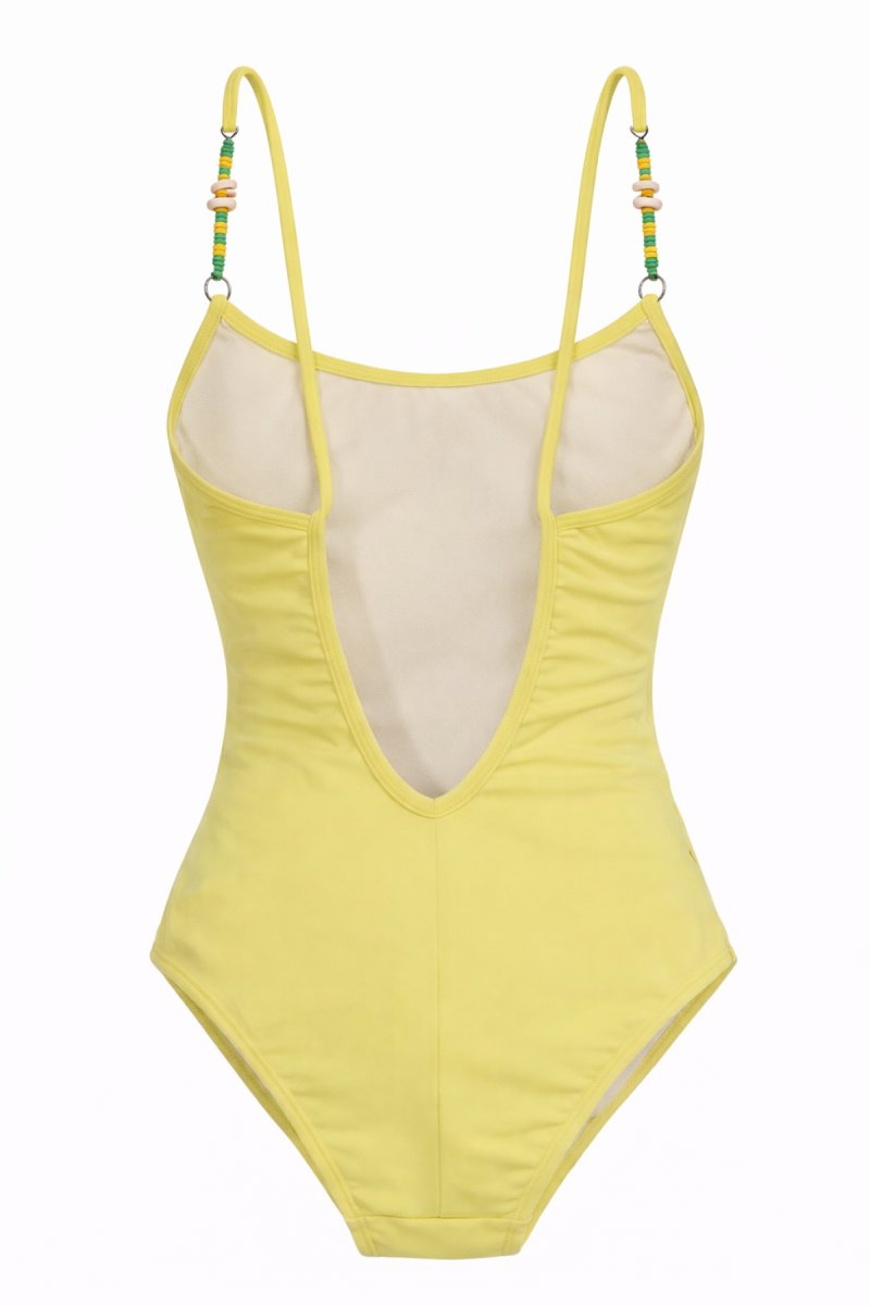 Malla Entera Lisa con Cuentas