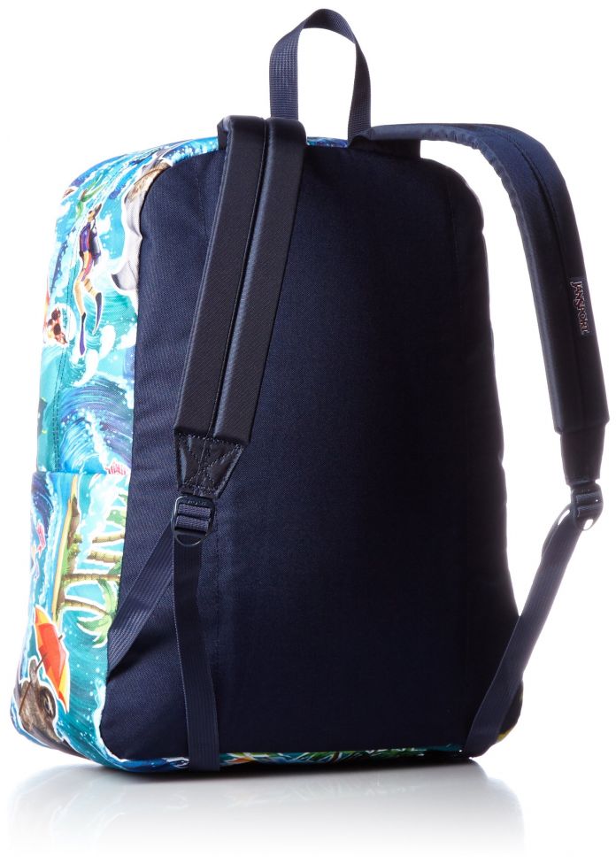 Jansport Mochila Superbreak (Modelo Clasico) 1 cierre principal y 1 bolsillo frontal COLOR "multi wet sloth"