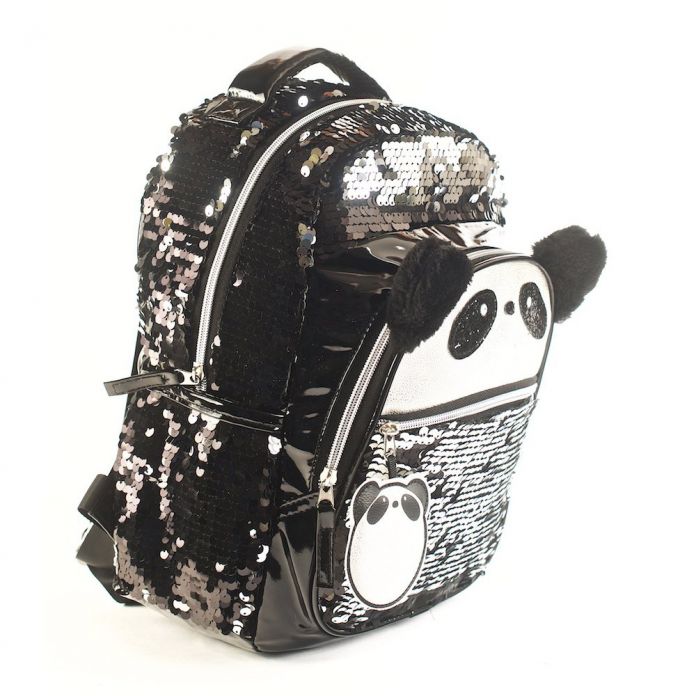 Mochila de Espalda Oso Panda con Lentejuelas - Kooshi