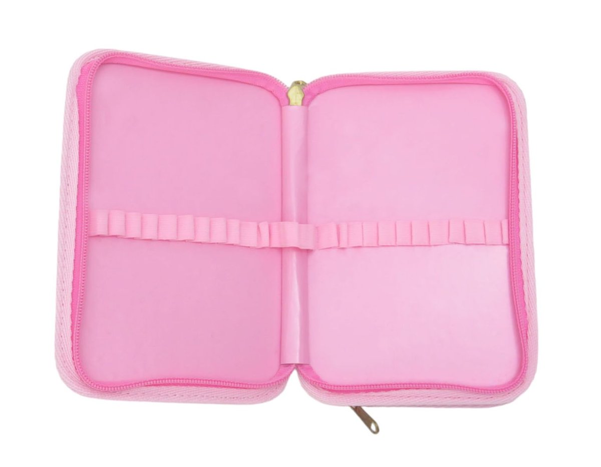 Cartuchera de 2 Pisos de Tela con Tachas