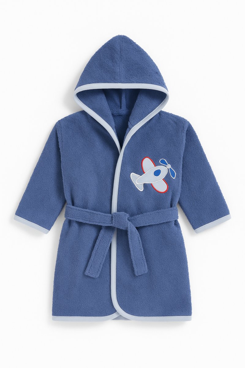 Salida de Baño Bata de Toalla con Capucha Lisa