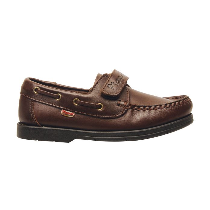 Zapato Nautico Colegial Con Velcro