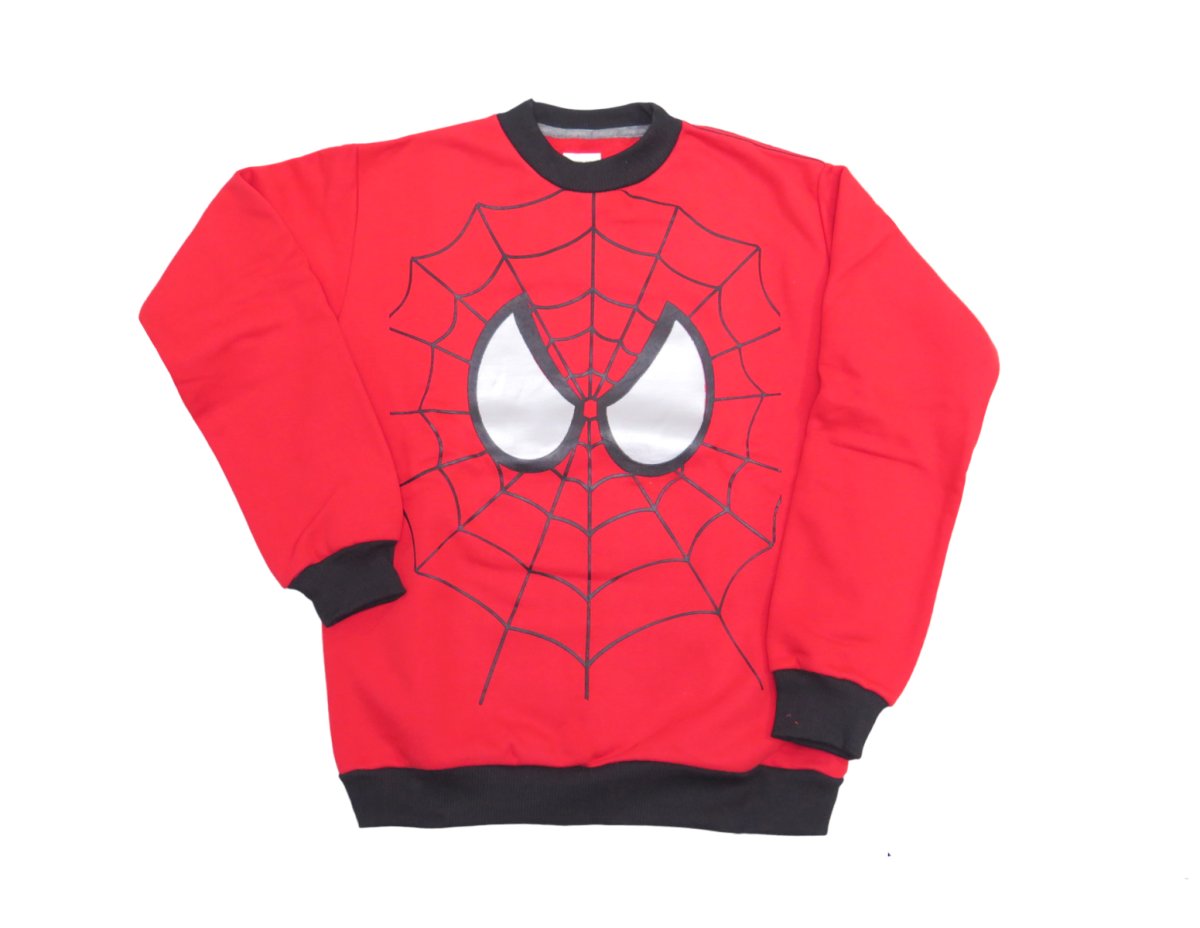 Buzo de Personaje Algodon Frizado Estampado Spiderman
