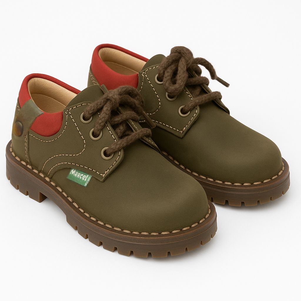 Zapato Varon Nobuk Con Cordon