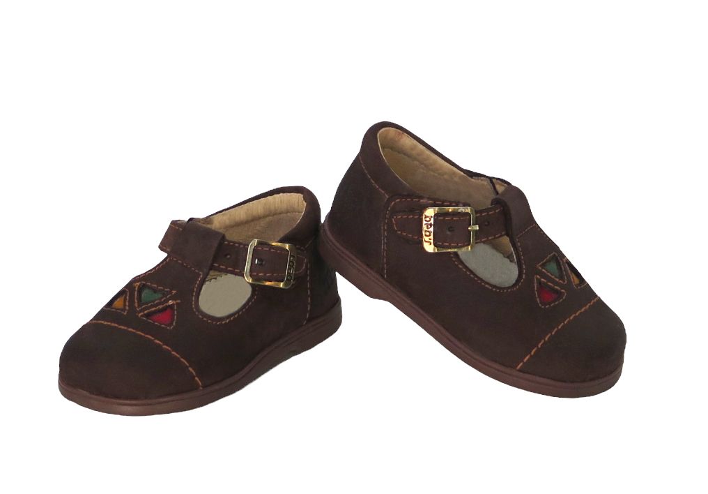 Guillermina  Nobuk Calado En Color con Hebilla