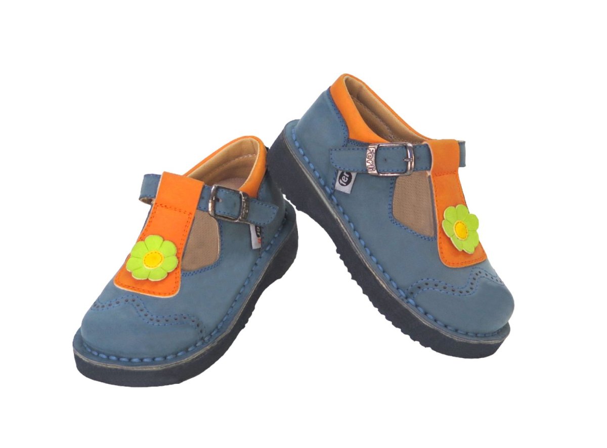 Guillermina Nobuk Con Hebilla y Aplique Flor