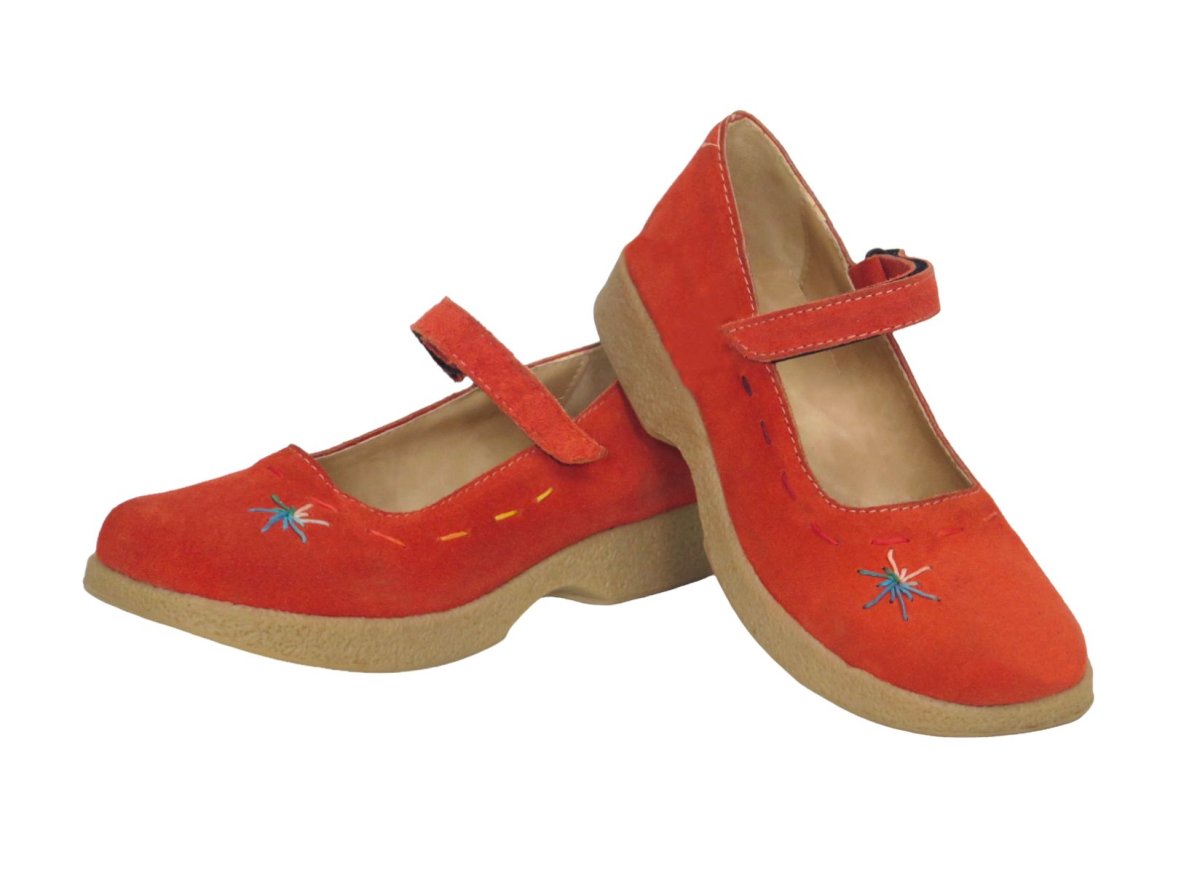 Guillermina Gamuza Bordada Con Velcro