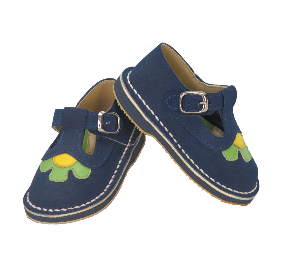 Guillermina Nobuk  Gamuza Sintetico con Hebilla y Flor