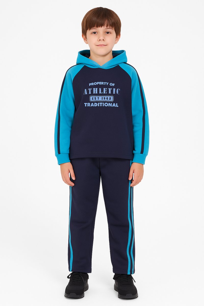 Conjunto Jogging Buzo con Capucha Estampado Athletic