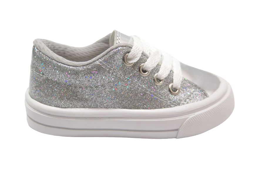 Zapatilla Glitter Con Cordon