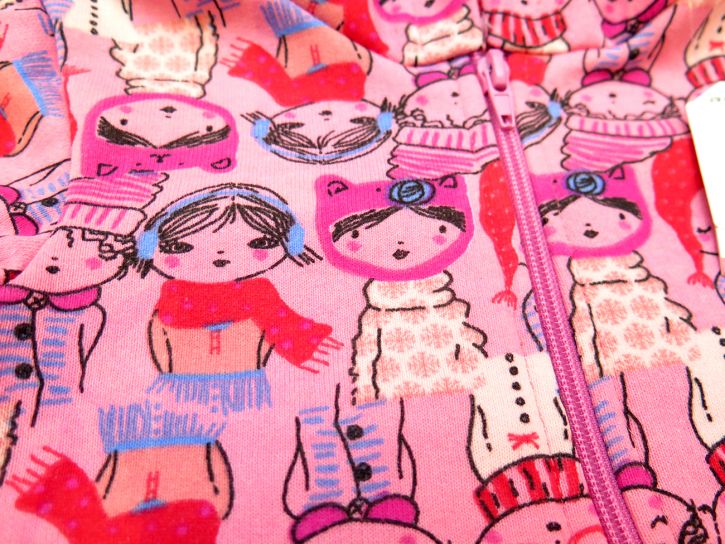 Campera Frizada Nena Estampada