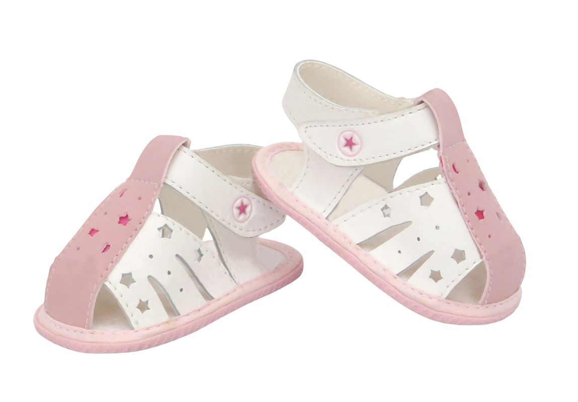 Sandalia Eco Cuero Con Velcro No Caminante