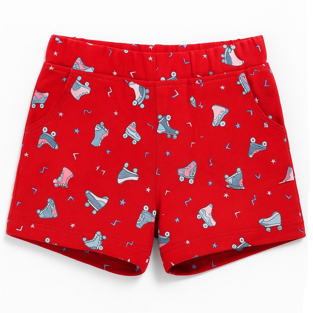 Short Elastico Estampado Patines